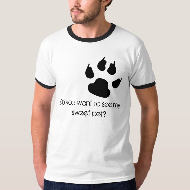 T-shirt Empreinte de pas féline (Devant)