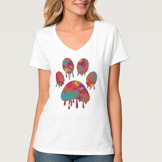 T-Shirt Empreinte de Patte (Devant)
