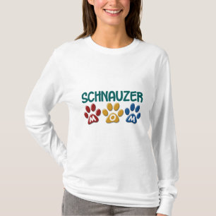 T-shirt Empreinte de patte 1 de maman de SCHNAUZER