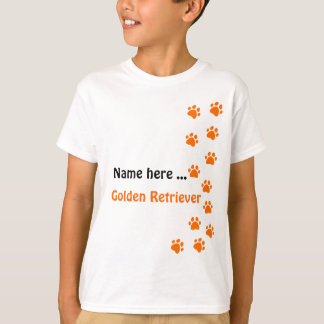 T-shirt Empreinte de patte - ajoutez votre propre nom ou r