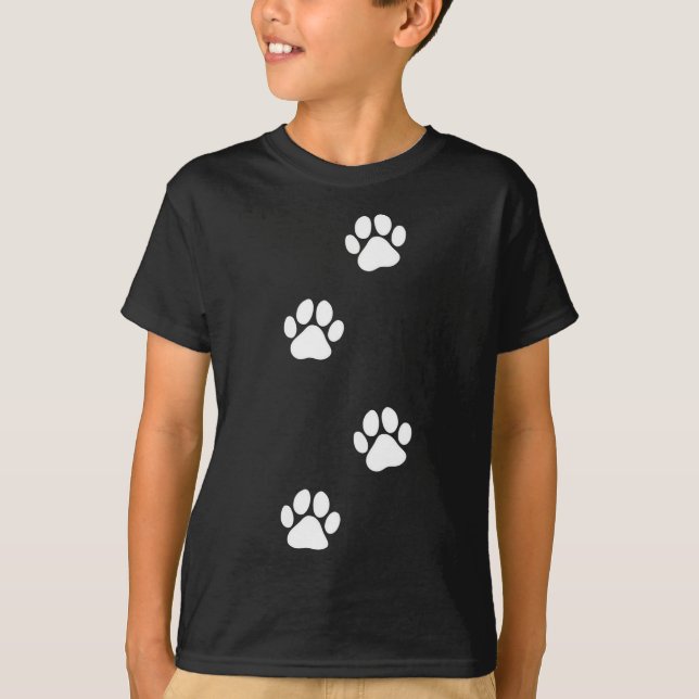 T-shirt Empreinte de patte chien chat animal de compagnie (Devant)
