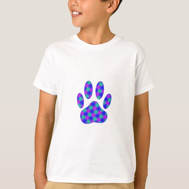 T-shirt Empreinte de patte cosmique (Devant)