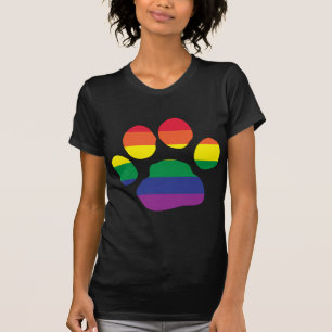 T-shirt Empreinte de patte de gay pride