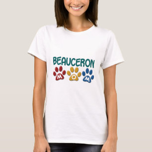 T-shirt Empreinte de patte de MAMAN de BEAUCERON
