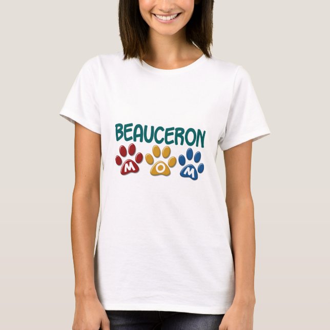 T-shirt Empreinte de patte de MAMAN de BEAUCERON (Devant)
