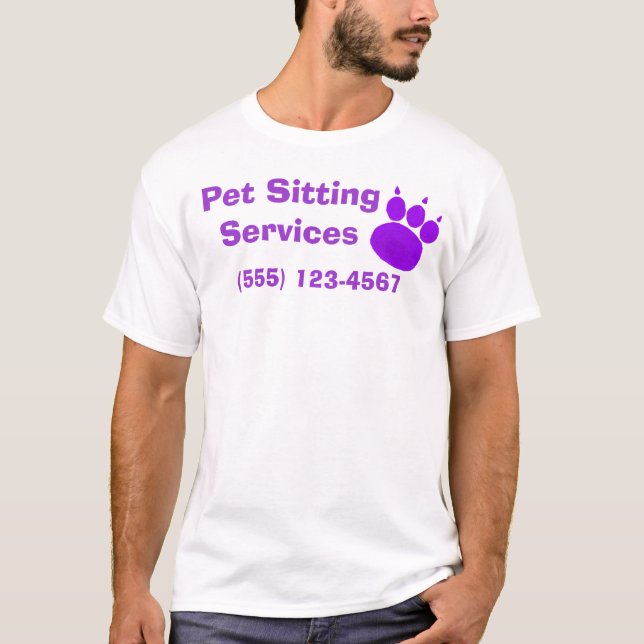 T-shirt Empreinte de patte des services de pose pour anima (Devant)