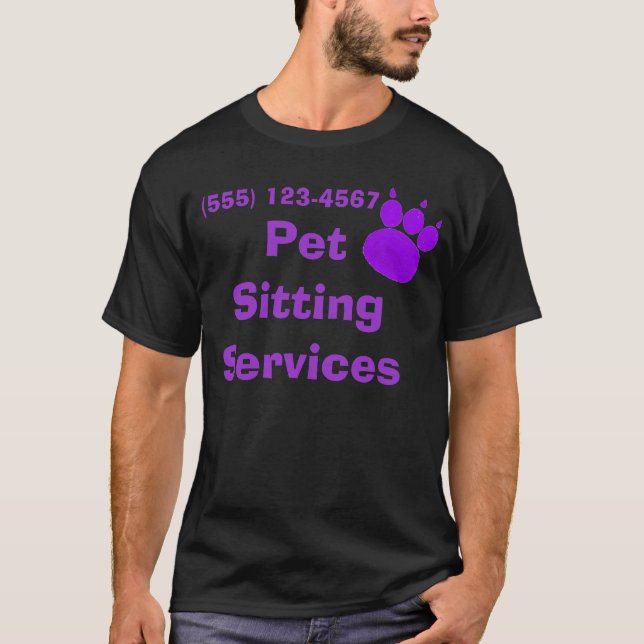 T-shirt Empreinte de patte des services de pose pour anima (Devant)