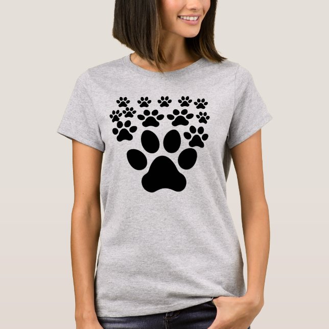 T-shirt Empreinte de patte, Pet Lover (Devant)
