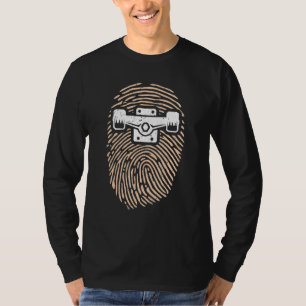T-shirt Empreinte De Planche À Roulettes Amour De Skateboa