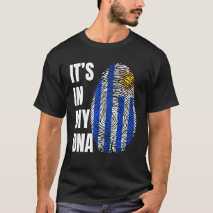 T-shirt Empreinte d'empreintes génétiques Drapeau biologiq