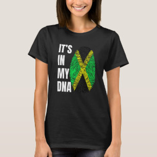 T-shirt Empreinte digitale ADN Biométrie Drapeau jamaïcain