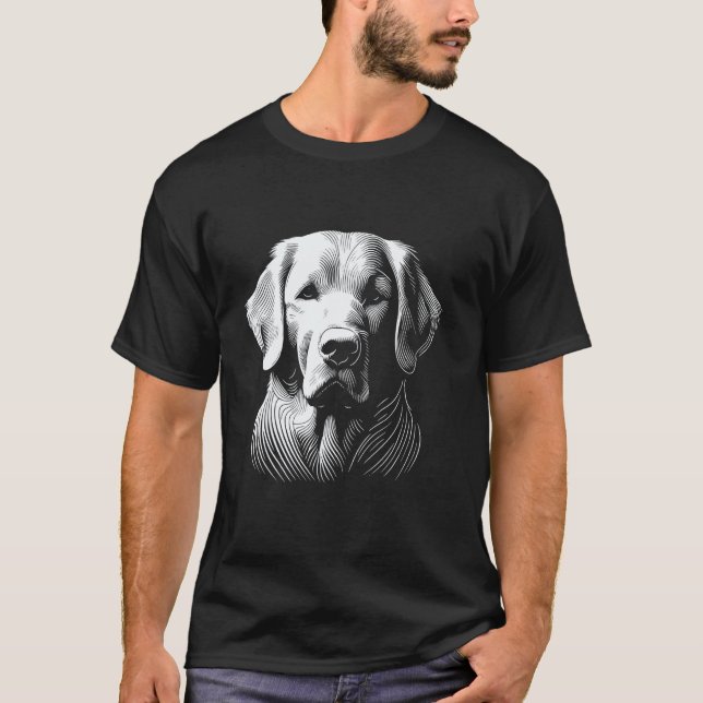 T-shirt Empreinte digitale de chien - Chesapeake Bay Retri (Devant)