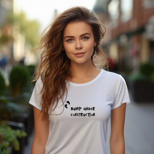 T-shirt Empreinte digitale de grossesse humoristique noire