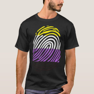 T-shirt Empreinte digitale non binaire