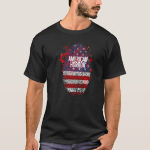 T-shirt Empreinte digitale sanglante d'Halloween d'horreur