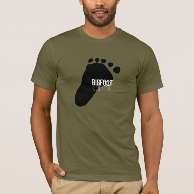 T-shirt Empreinte du pays Bigfoot (Devant)