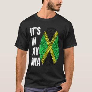 T-shirt Empreinte génétique Biométrie Drapeau Jamaïcain Ja