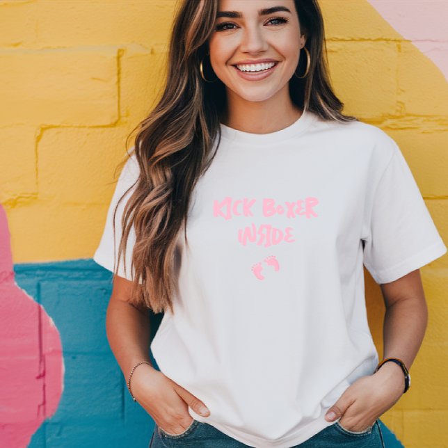 T-shirt Empreinte humoristique rose (Créateur téléchargé)