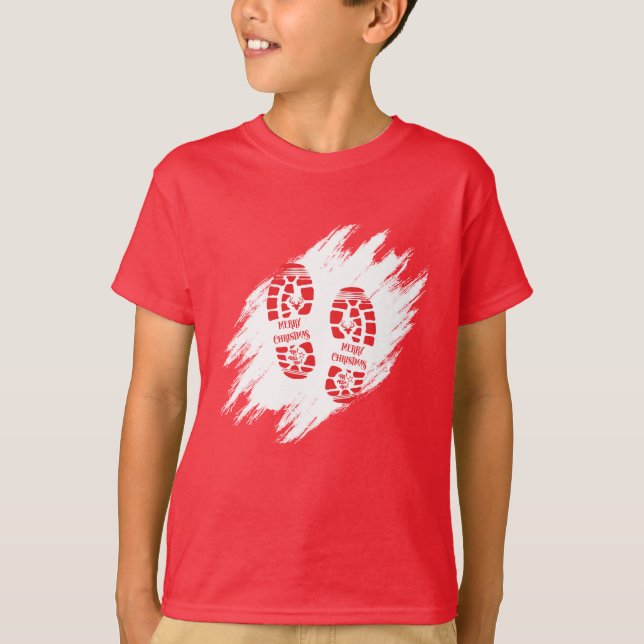T-shirt Empreinte père Noël (Devant)