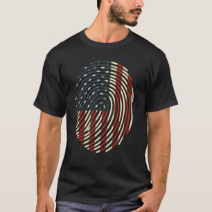 T-shirt Empreinte usa American Flag 4 juillet