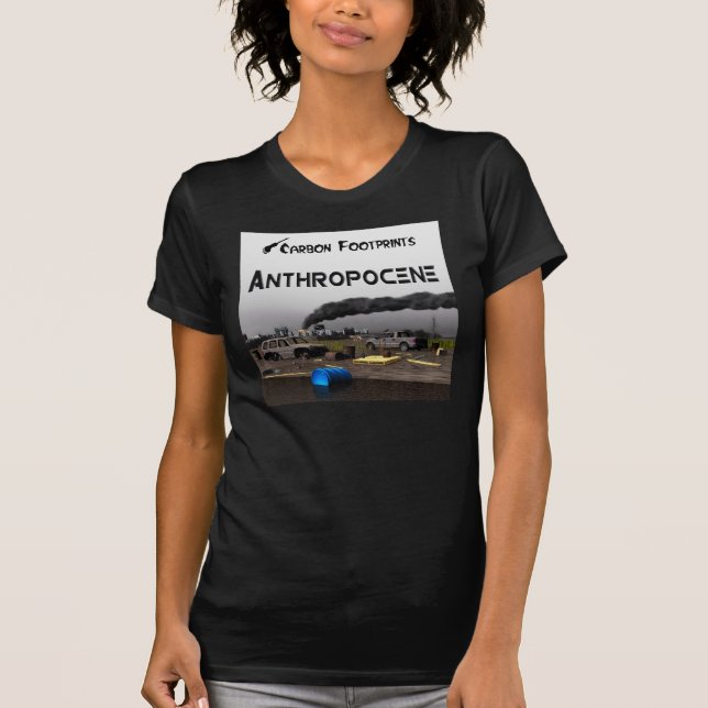 T-shirt Empreintes Carbone - Anthropocène (Devant)