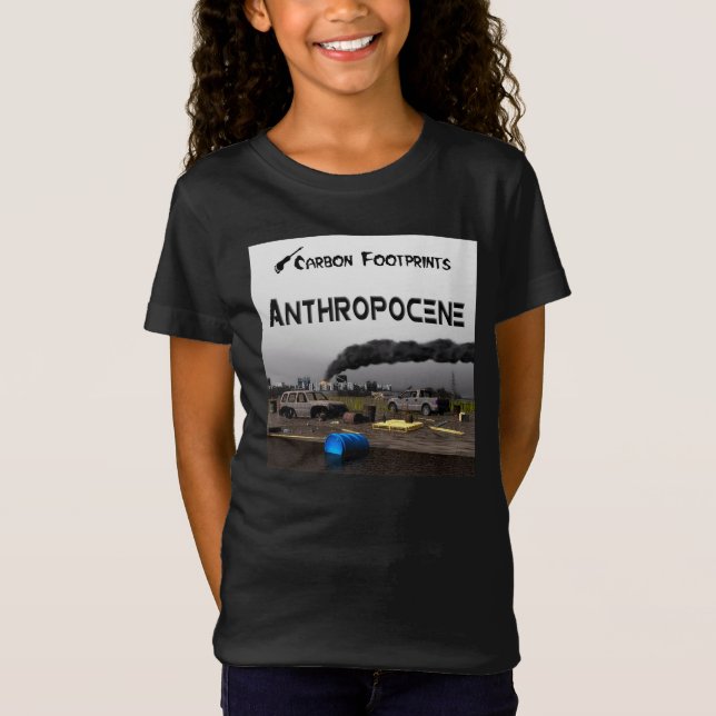 T-Shirt Empreintes Carbone - Anthropocène (Devant)