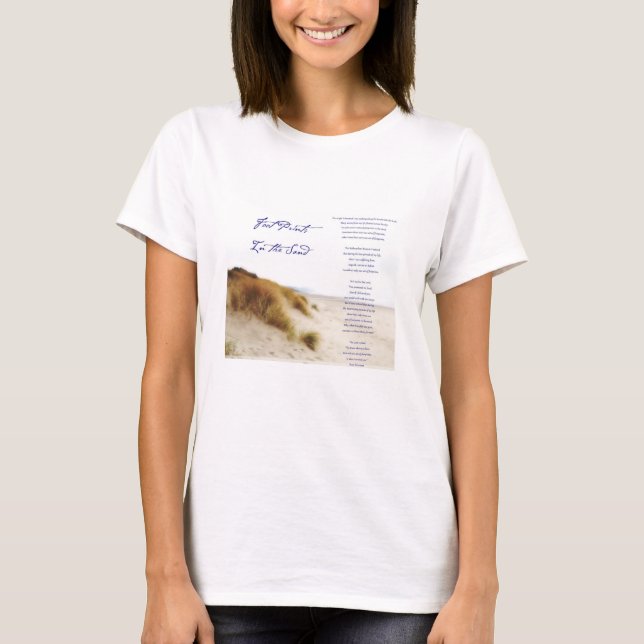 T-shirt empreintes dans le sable (Devant)
