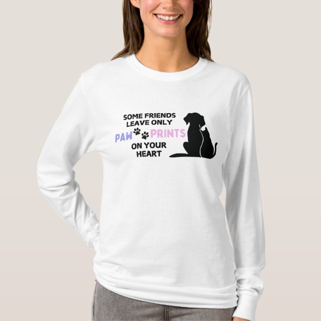 T-shirt Empreintes de pattes (Devant)