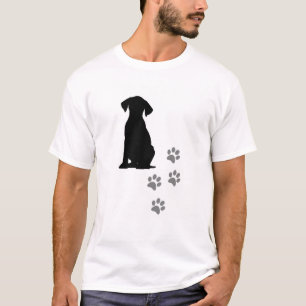 T-Shirt Empreintes de Pattes & Chien Mignon – Dog 