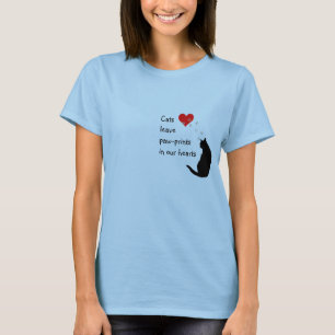 T-shirt Empreintes de pattes de congé de chats à nos