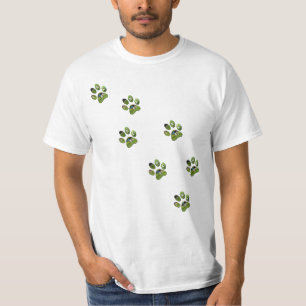 T-shirt Empreintes de pattes de Fox Terrier,