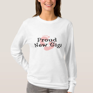 T-shirt Empreintes de Pieds de Bébé Fille Fière Nouvelle G