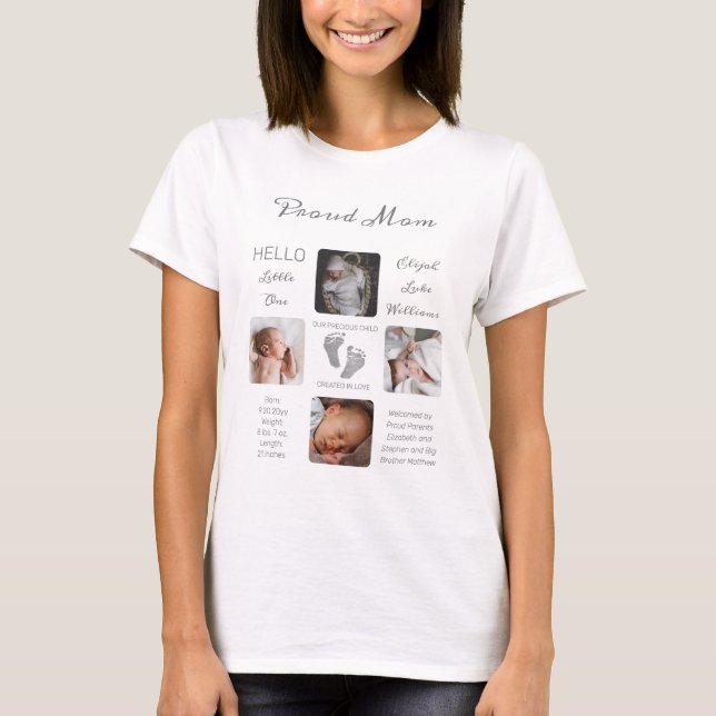 T-shirt Empreintes photos multiples photo garde maman (Devant)