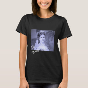 T-shirt Empress Elisabeth of Austria on - Sisi horse