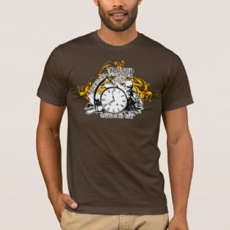 T-shirt Emprisonné dans la conception ambre d'art de