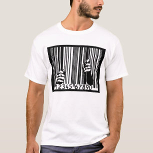 T-shirt Emprisonné par code barres