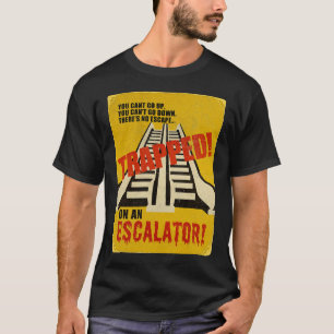 T-shirt Emprisonné sur un escalator