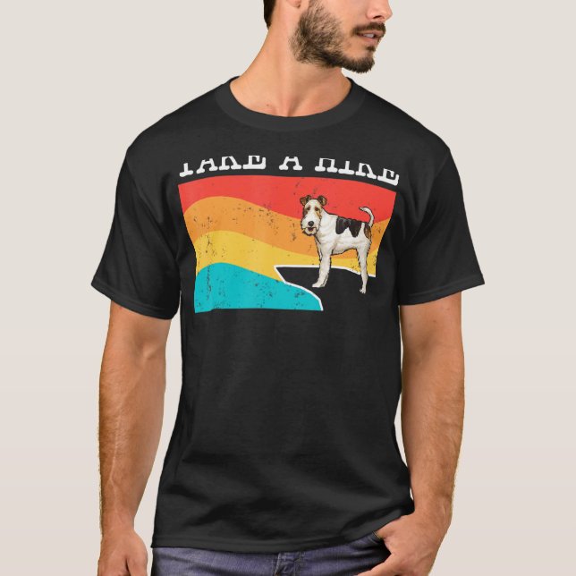 T-shirt Emprunter Un Randonnée Graphique Terrier De Renard (Devant)