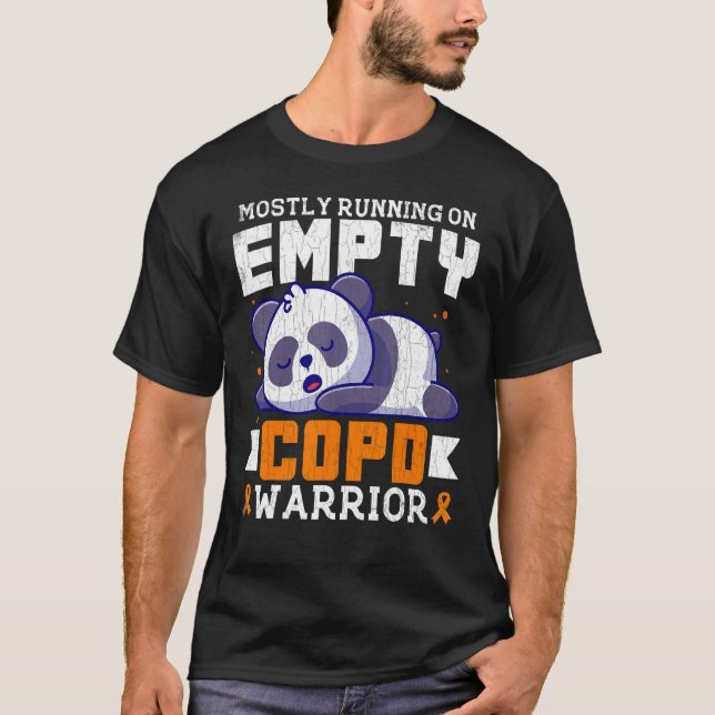 T-shirt Empty COPD Warrior Awareness Support Month Orange  (Devant)