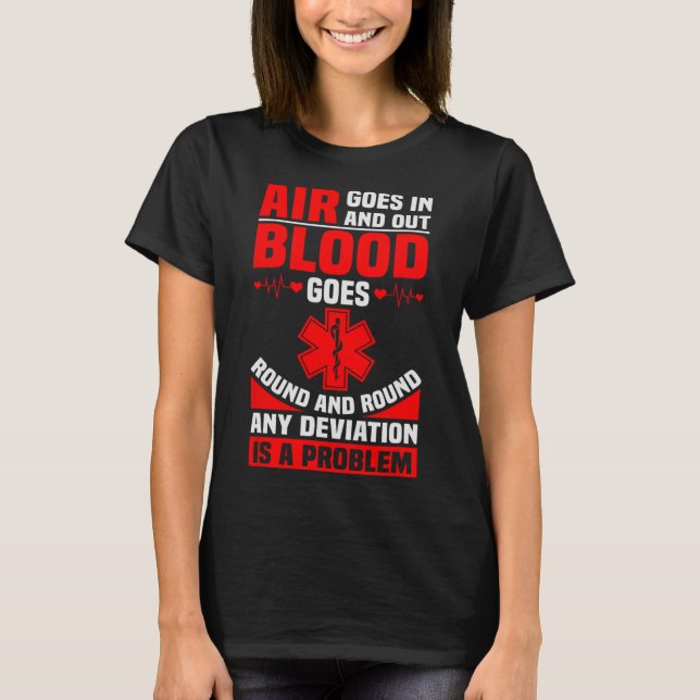 T-shirt Ems Infirmière Devis Ambulance Pilote Emt Paramètr (Devant)