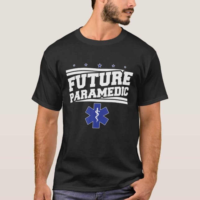 T-shirt EMS Urgence Futur Ambulance paramédicale (Devant)
