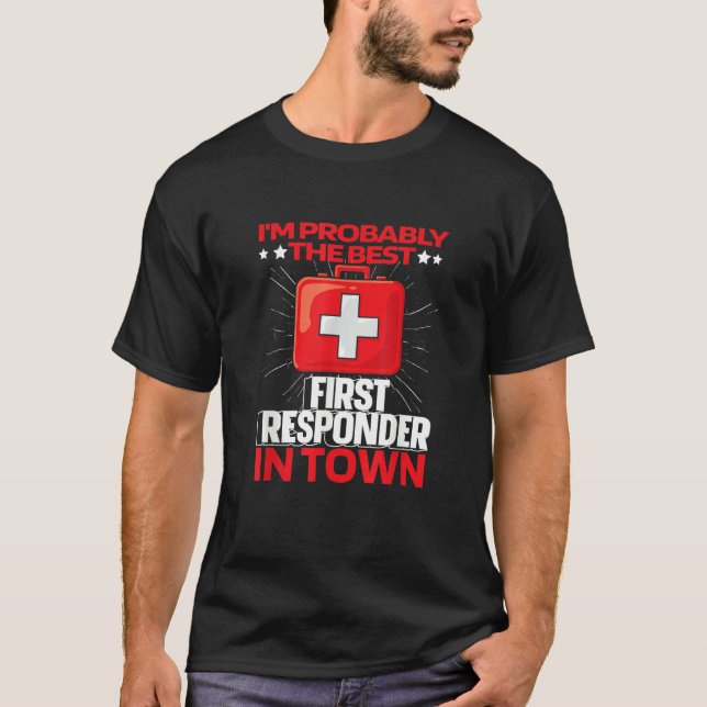 T-shirt Emt Aid Kit Ems   Ambulance Police Paramedic First (Devant)