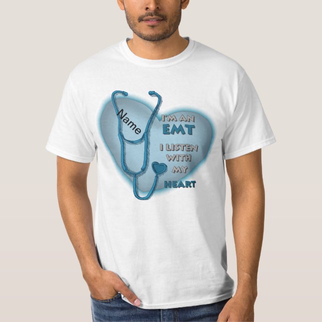 T-shirt EMT Coeur Bleu (Devant)
