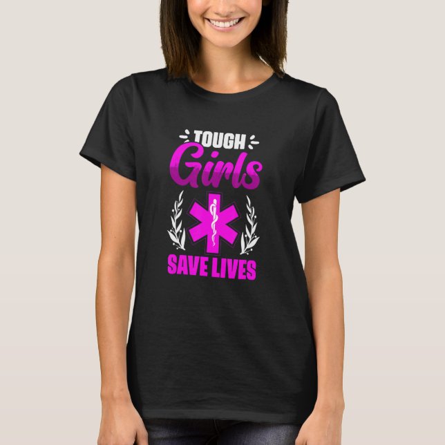 T-shirt EMT Femmes Technicien Médicale d'urgence EMT Param (Devant)