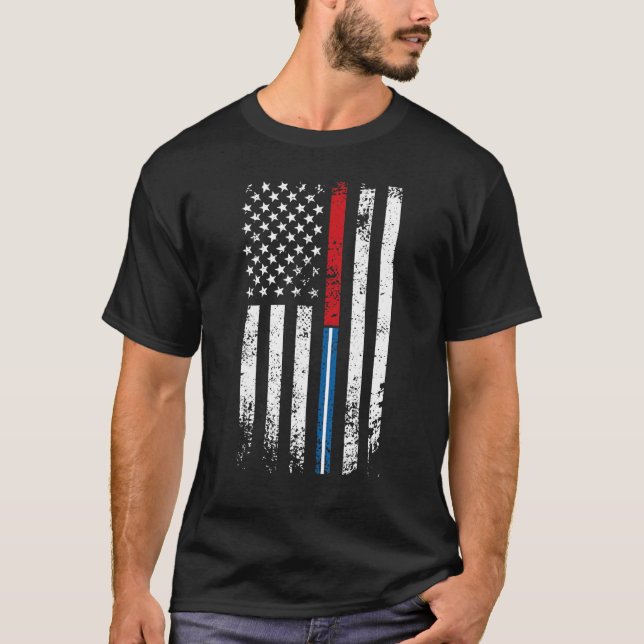 T-shirt Emt Firefighter Ems Us Flag Firefighter Emt Appeci (Devant)