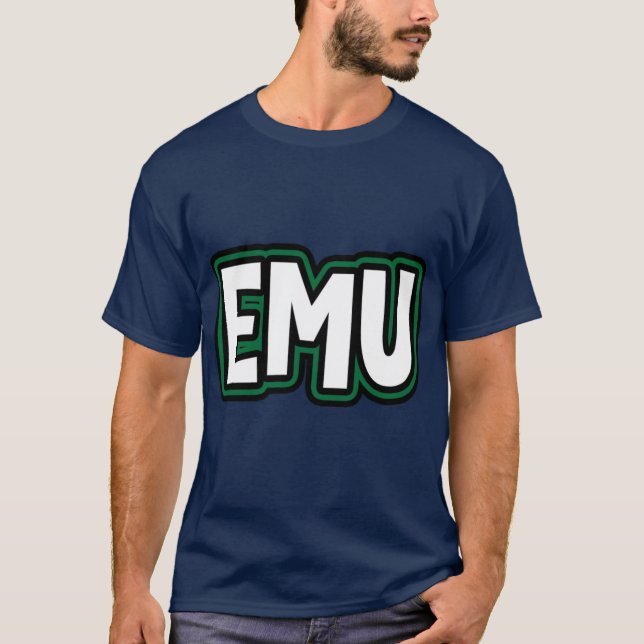 T-shirt EMU Eastern Michigan University 1 (Devant)