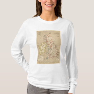 T-shirt En 1100 d'Angleterre, d'Ecosse, d'Irlande et