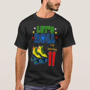 T-shirt En 11 ans Rouleau Je tourne 11 Ro