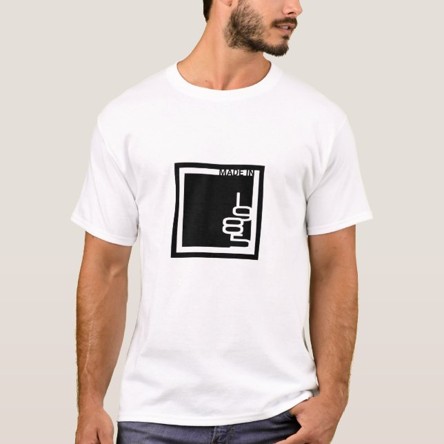 T-shirt En 1985" carré "fait de minimaliste (Devant)