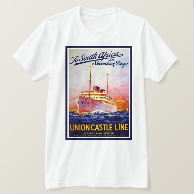 T-shirt En Afrique du Sud en 17 jours (Design devant)